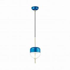 Светильник подвесной светодиодный Pamfa 4621/12L, 1 м², тёплый белый свет, цвет синий/прозрачный Odeon Light