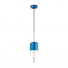 Светильник подвесной светодиодный Dune 4619/12L, 1 м², тёплый белый свет, цвет синий/прозрачный Odeon Light