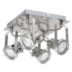 Спот поворотный Technic квадрат, 4 лампы, 8.4 м², цвет хром Inspire