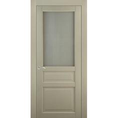 Дверь межкомнатная остеклённая Artens Мария 80x200 см, ПВХ, цвет айвори, с замком в комплекте