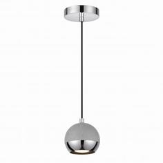 Светильник подвесной Cemeta 3801/1L, 1 лампа, 3 м², цвет серый металлик Odeon Light