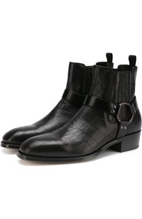 Кожаные сапоги