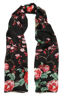 Шелковый шарф с принтом