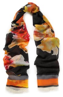 Кашемировый шарф с принтом