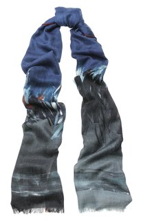 Кашемировый шарф feathers с принтом