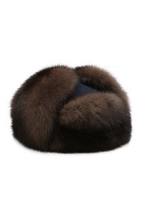 Кашемировая шапка alaskan с меховой отделкой