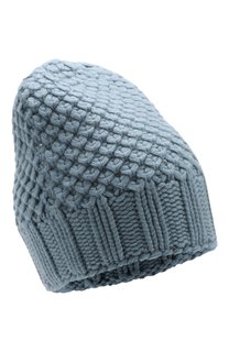 Кашемировая шапка gray glace фактурной вязки