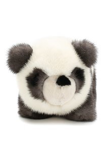 Игрушка панда с меховой отделкой