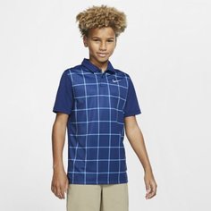 Рубашка-поло для гольфа с принтом для мальчиков школьного возраста Nike Dri-FIT