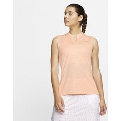 Женская рубашка-поло без рукавов с принтом для гольфа Nike Dri-FIT Victory