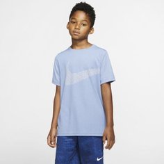 Футболка для тренинга с коротким рукавом для мальчиков школьного возраста Nike