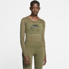 Женское боди из сетчатой ткани с длинным рукавом Nike Air