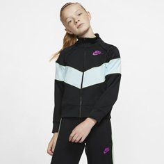 Куртка с молнией во всю длину для девочек школьного возраста Nike Sportswear Heritage