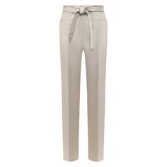 Брюки из смеси льна и хлопка Forte Dei Marmi Couture