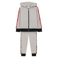 Комплект из хлопкового кардигана и брюк Moncler Enfant