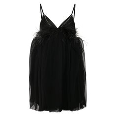 Платье с отделкой перьями Act n1