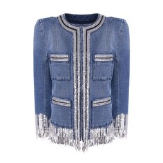 Джинсовый жакет Balmain