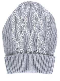Шапка из шерсти со стразами Ermanno Scervino