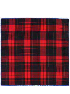 Шелковый платок в клетку Hugo