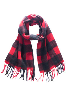 Шерстяной шарф в клетку W17SC4002/клетка Черный Dsquared2