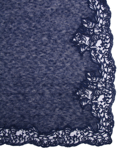 Палантин с кружевом SD3791W6505 Синий Ermanno Scervino