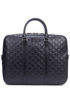 Портфель кожаный Signature Gucci