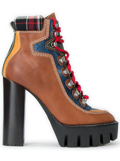 Комбинированные ботильоны Dsquared2