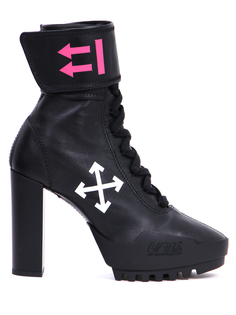 Ботильоны кожаные Off White