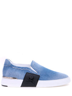 Слипоны джинсовые Philipp Plein