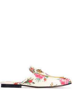Кожаные мюли с декором Gucci