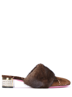 Бархатные мюли 006 502871/eyr10/2077 Gucci