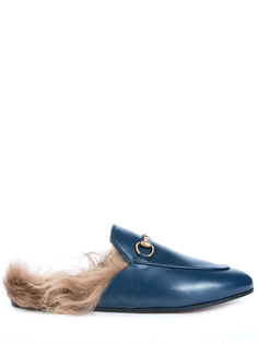 Кожаные мюли Princetown 426361 DMB90 4174 Gucci