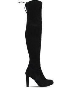 Замшевые ботфорты WL43183/кругл.нос/ Черный Stuart Weitzman