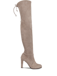 Замшевые ботфорты WL43182/ Кофемолоко Stuart Weitzman