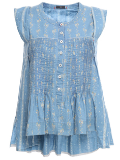 Блуза хлопковая с принтом High