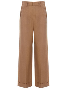 Брюки шерстяные расклешенные Brunello Cucinelli