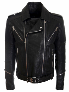 Куртка-косуха кожаная Balmain