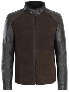 Утепленная куртка из кожи Joop!