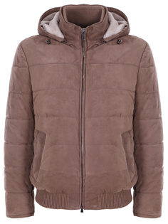 Куртка стеганая замшевая Enrico Mandelli