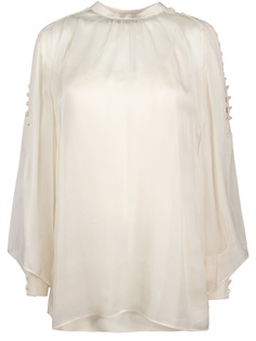 Шелковая блуза 12SBTT3025A/молочный Temperley London