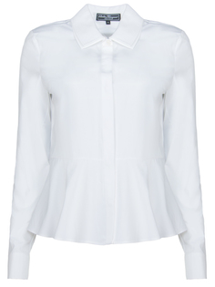 Хлопковая блуза 0649231 Белый S.Ferragamo