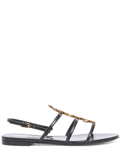 Сандалии кожаные Cassandra Saint Laurent