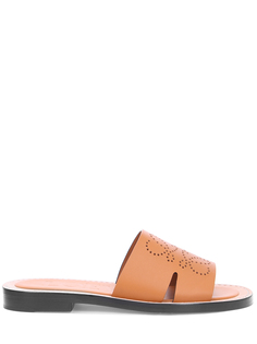 Шлепанцы кожаные Loewe