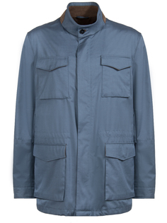 Текстильная куртка 3103/876-голуб Enrico Mandelli