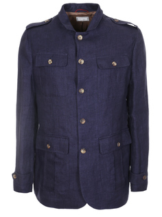 Куртка облегченная льняная Brunello Cucinelli