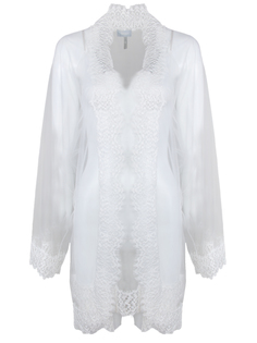 Комплект: сорочка + халат INDULGING MINI Белый Amoralle