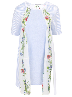 Хлопковая блуза с принтом High