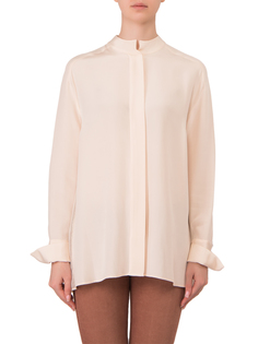 Шелковая блуза Q54945008-плиссе By Malene Birger