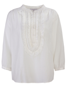 Хлопковая блуза 17A070-рюши Gerard Darel