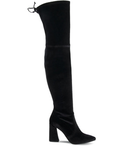 Бархатные ботфорты Stuart Weitzman